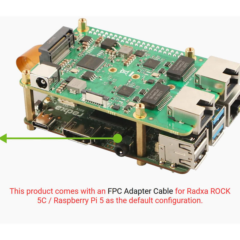 Expansion Board - Manufacturer Radxa Dual 2.5G Supports Raspberry Pi 5 Development