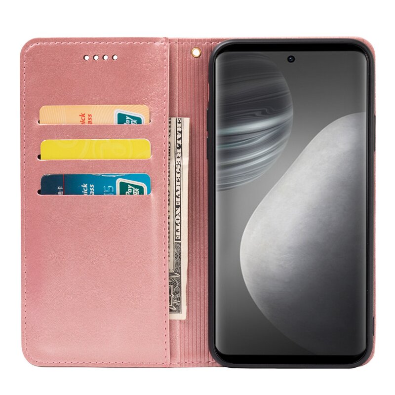 Phone Case - Manufacturer VIVO X60 Pro Plus Calfskin Magnetic Wallet Shockproof Bulk