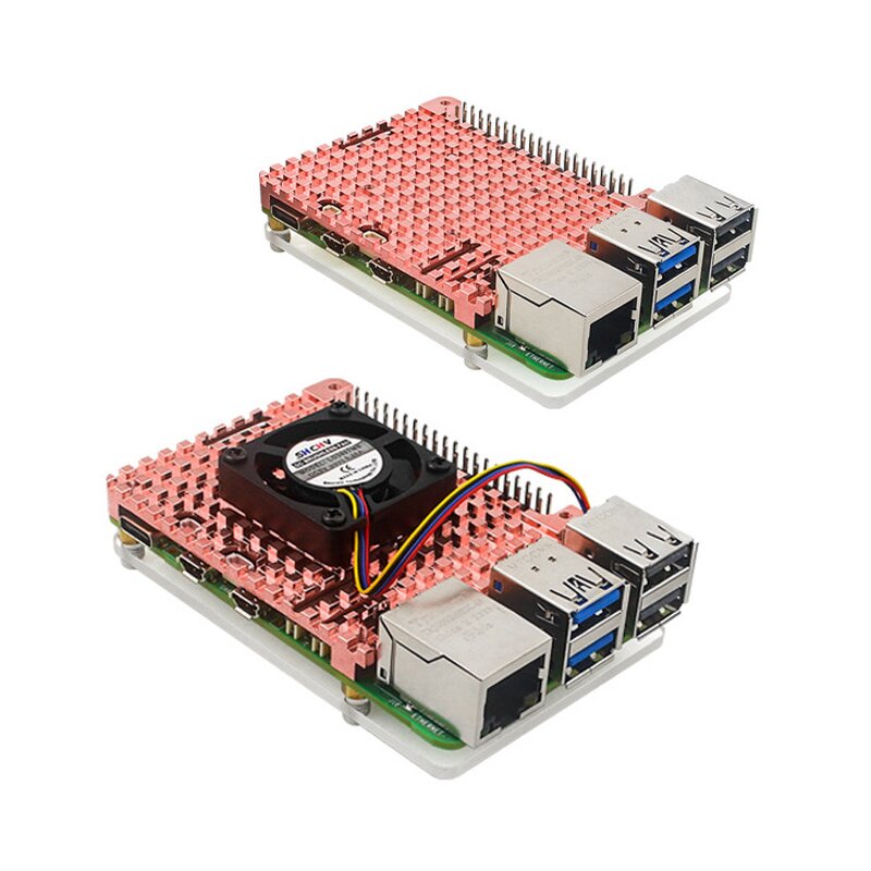 Cooling Accessory - Manufacturer Raspberry Pi 5 PWM Fan Passive/Active Copper Acrylic