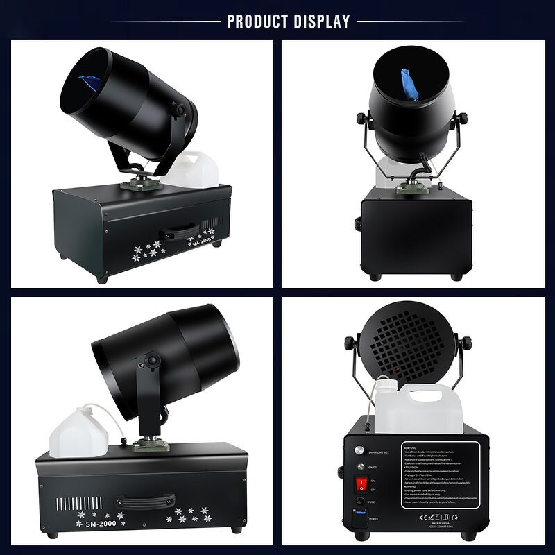 Foam Cannon - Manufacturer 2000W DMX Aluminum Jet Party Stage Remote Dry Ice