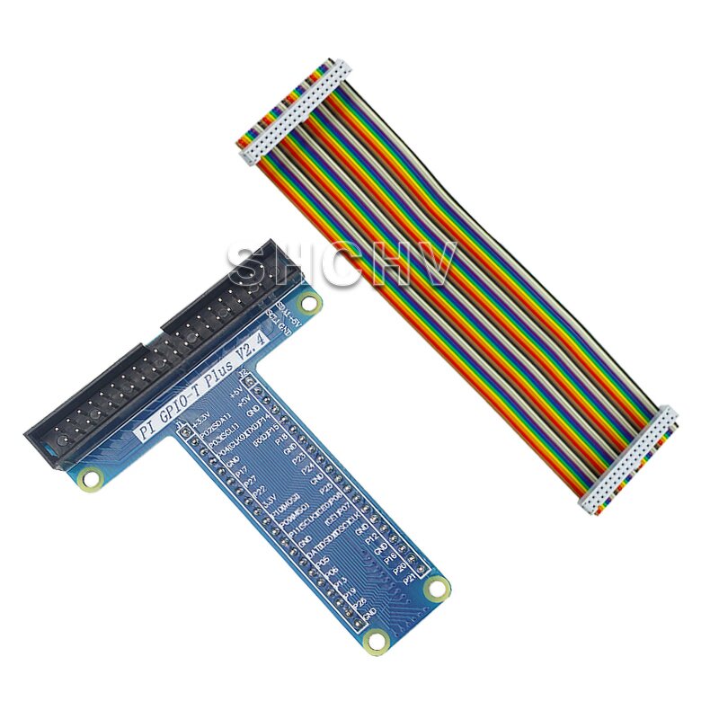 GPIO Extender - Manufacturer Raspberry Pi GPIO-T Plus V2.4 40Pin Cable 4/3 Demo