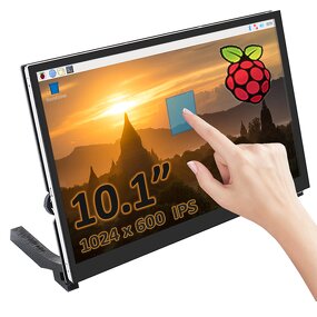 LCD Screen - Manufacturer 10.1" IPS 1024x600 Capacitive Touch Speakers Pi 5/4/3