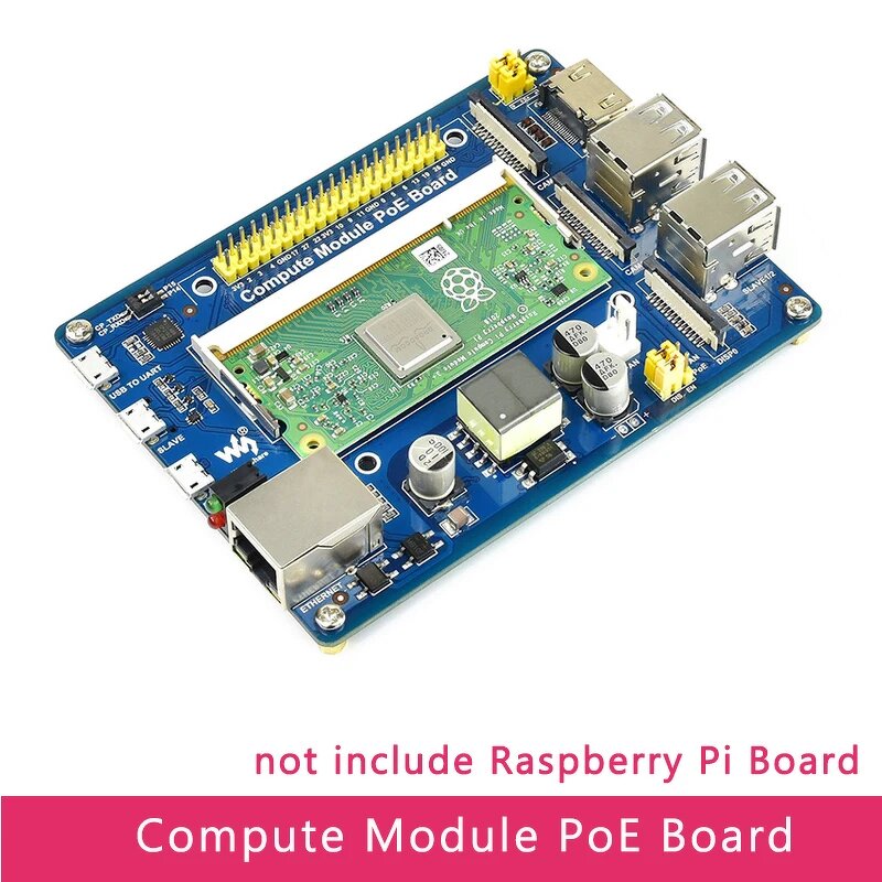 IO Board - Manufacturer Raspberry Pi CM3 PoE Ethernet 4xUSB GPIO Expansion CM3/CM3+