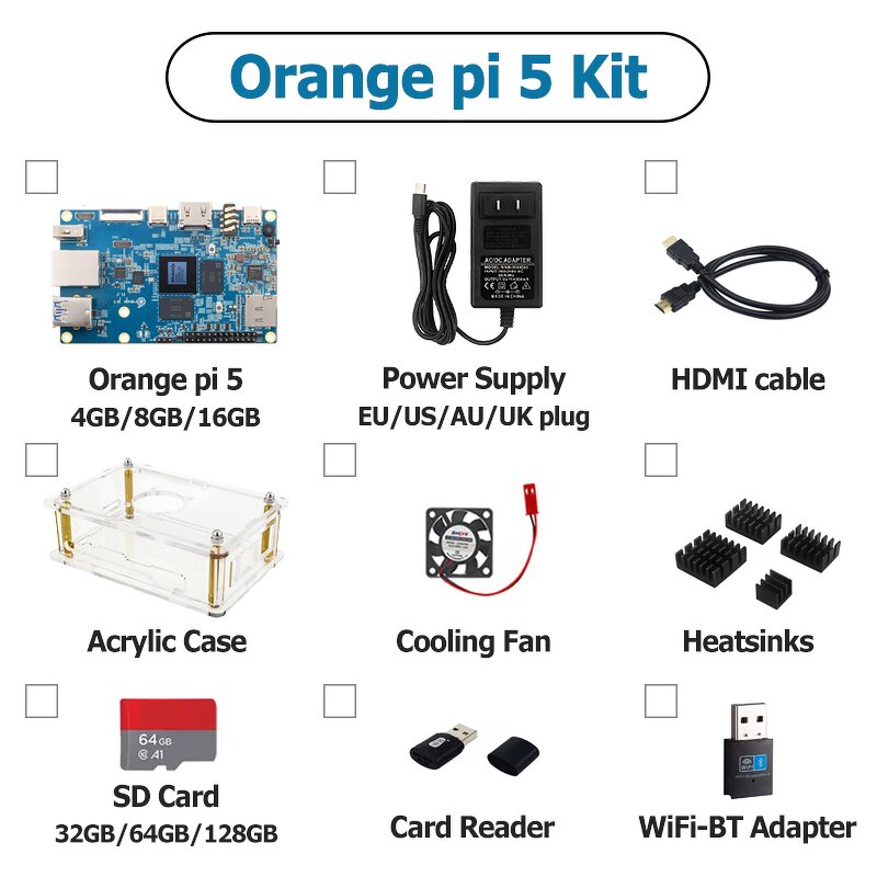 Development Board - Manufacturer Opi 5 4/8/16GB RK3588S Power Case Good Cost Performance