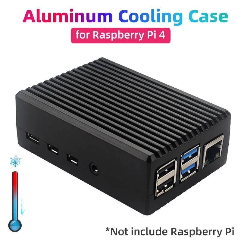 Aluminum Case - Manufacturer Raspberry Pi 3B/4B Armored Metal Passive Cooling Casing