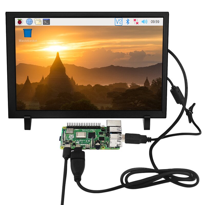 LCD Screen - Manufacturer Raspberry Pi 10.1" IPS 1280x800 Capacitive Touch Monitor