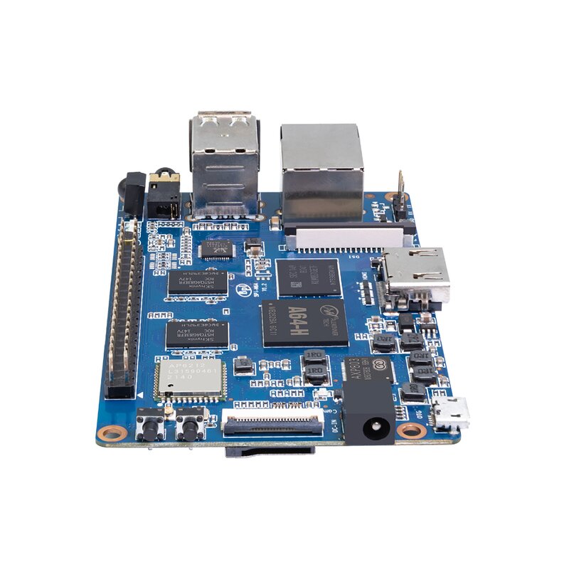 Development Board - Manufacturer Banana Pi BPI-M64 A64 2GB RAM 8GB eMMC Mini Single Board