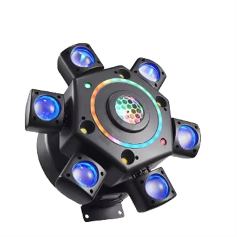 Stage Light - Manufacturer 120W Six-Arm LED Zoom DMX RGBWA IP33 Chrome DJ Disco