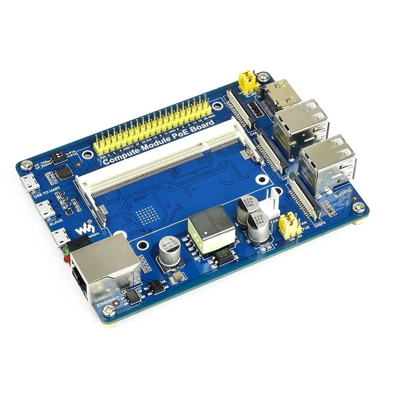 IO Board - Manufacturer Raspberry Pi CM3 PoE Ethernet 4xUSB GPIO Expansion CM3/CM3+