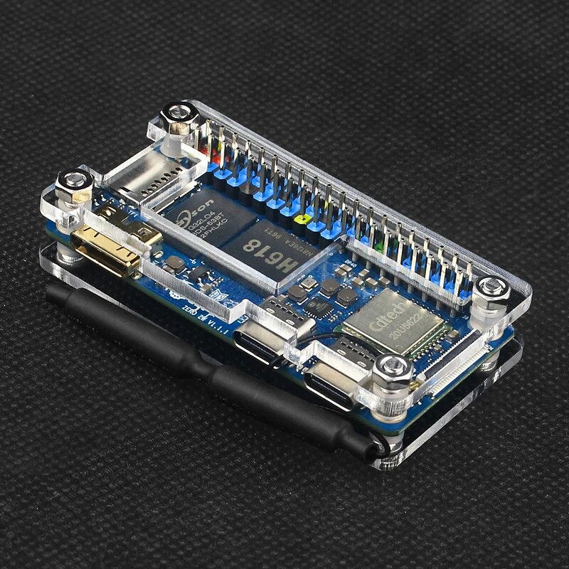 Acrylic Case - Manufacturer Orange Pi Zero 2W Clear Transparent Shell Heatsinks Protective