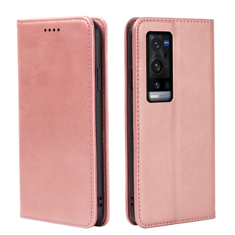 Phone Case - Manufacturer VIVO X60 Pro Plus Calfskin Magnetic Wallet Shockproof Bulk