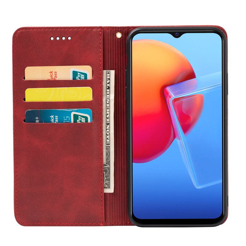 Phone Case - Manufacturer VIVO Y51 2020 India Magnetic Calfskin Wallet Light Solid