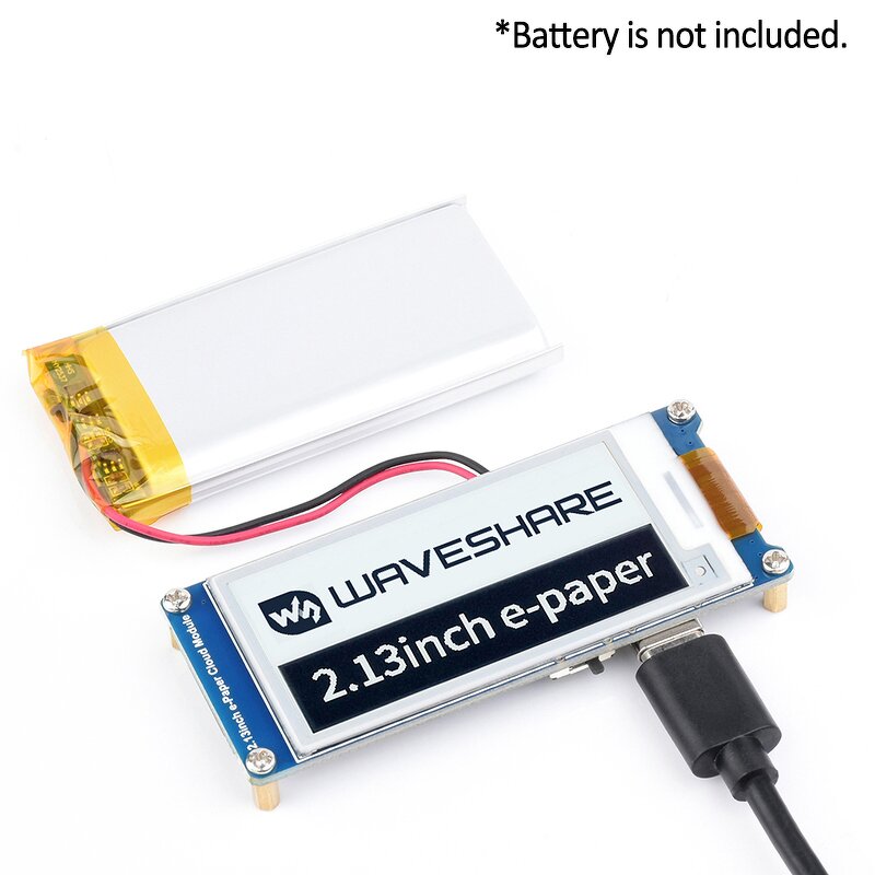 E-Paper Module - Manufacturer 2.13" 250x122 WiFi Low Power Wide Viewing Angle Module