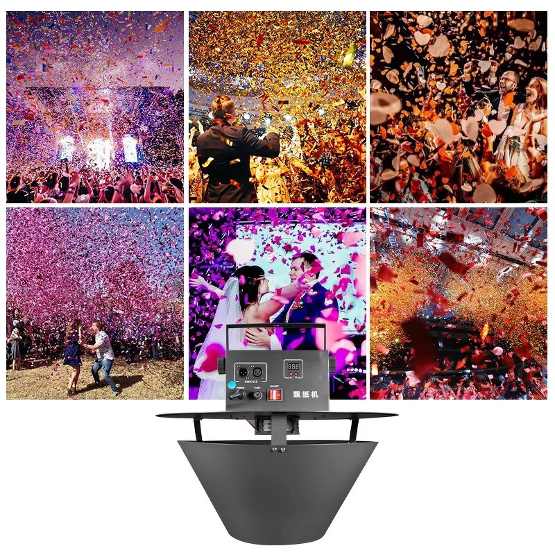 Confetti Machine - Manufacturer 1500W DMX Metal Hanging Remote Falling Spreader Wedding