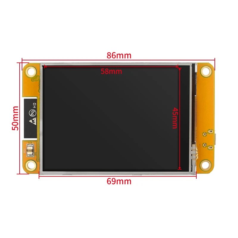 Development Board - Manufacturer ESP32 2.8" Smart Display WROOM WiFi BT TFT Case LVGL