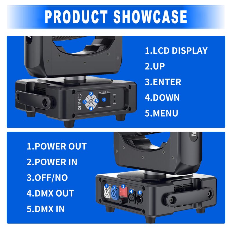 Moving Head Light - Manufacturer Sharpy 7R DMX IP65 Die Cast Aluminum Remote Wedding DJ