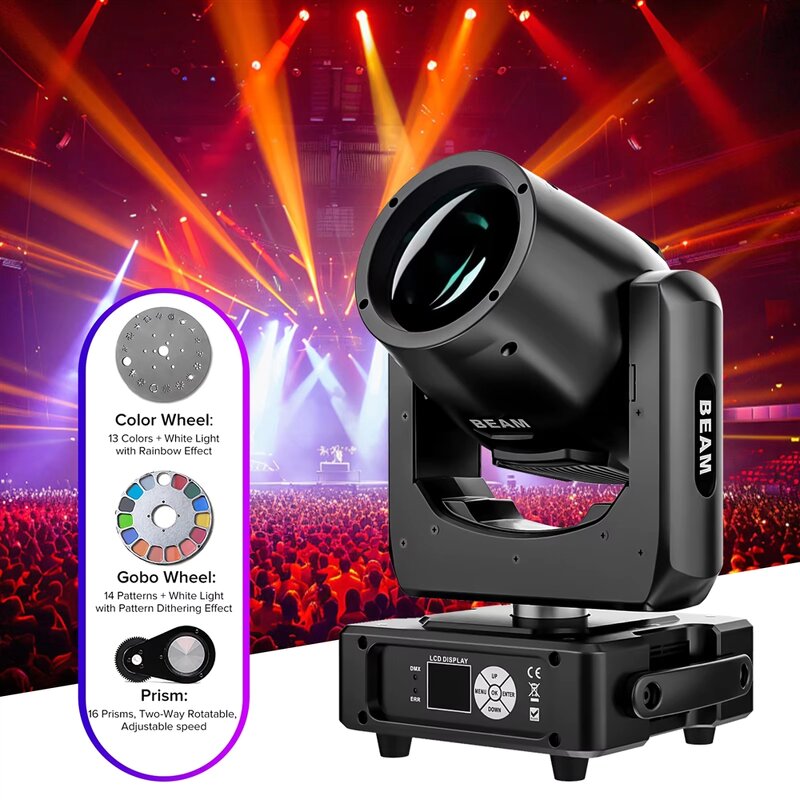 Stage Light - Manufacturer Easenex 230W 7R LED Beam Moving Head DMX512 DJ Disco