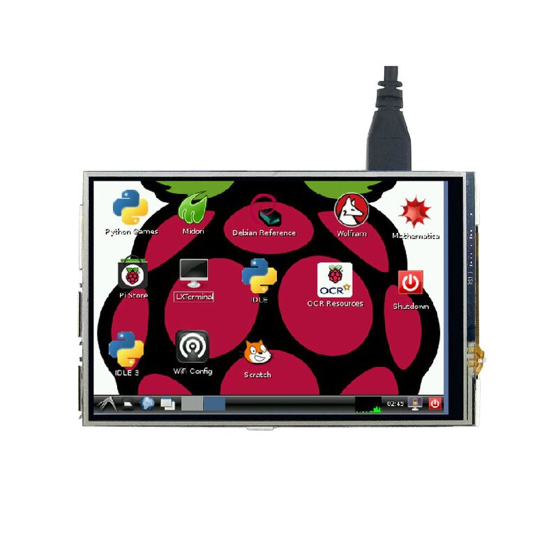 LCD Module - Manufacturer Raspberry Pi 4 3.5" TFT 480*320 GPIO Monitor with Case