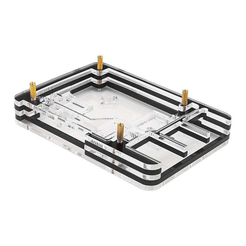 Protection Shell - Manufacturer Raspberry Pi 5 5-Layer Acrylic Case Aluminum/Copper Cooler