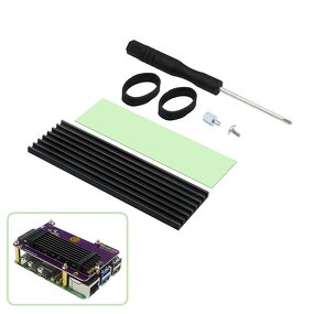 SSD Heatsink - Manufacturer M.2 Aluminum Radiator Silicone Pad NVME NGFF 2280 Pi 5
