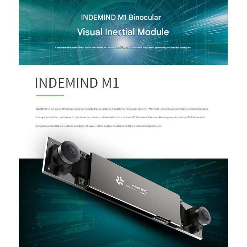 3D Camera - Manufacturer INDEMIND Binocular IMU Visual VIO Stereo Recognition 3D