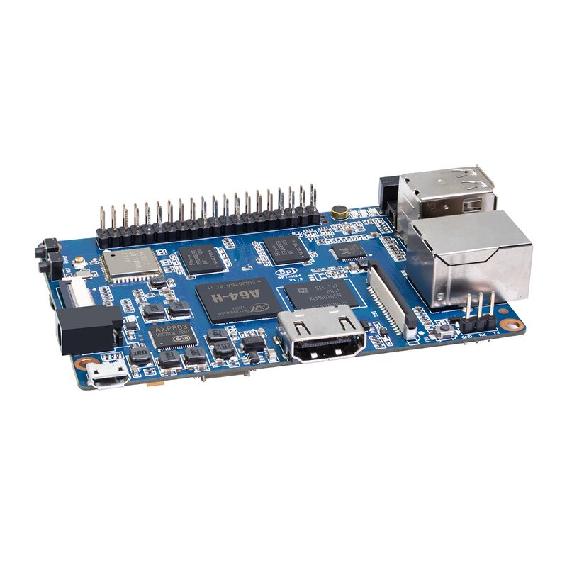 Development Board - Manufacturer Banana Pi BPI-M64 A64 2GB RAM 8GB eMMC Mini Single Board