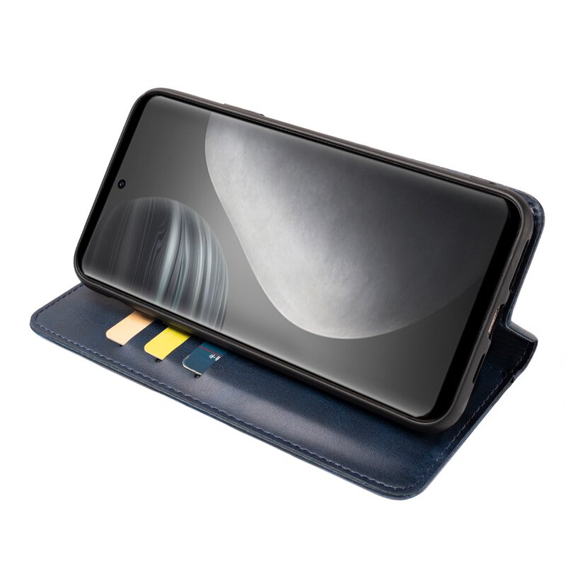 Phone Case - Manufacturer VIVO X60 Pro Plus Calfskin Recycled Magnetic Wallet Aesthetic