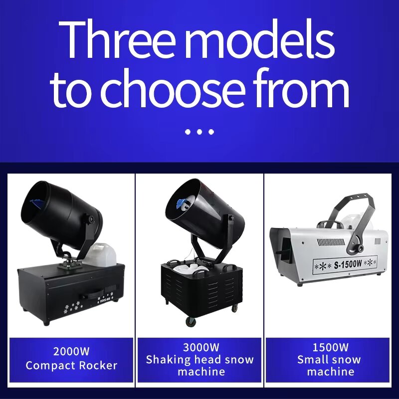 Snow Machine - Manufacturer 1500W/2000W Rotating Metal Remote Electric Festive Events