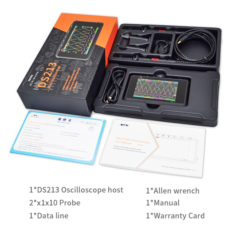 Oscilloscope - Manufacturer DS213 Handheld Quad Channel 15MHz Analog Automotive Repair