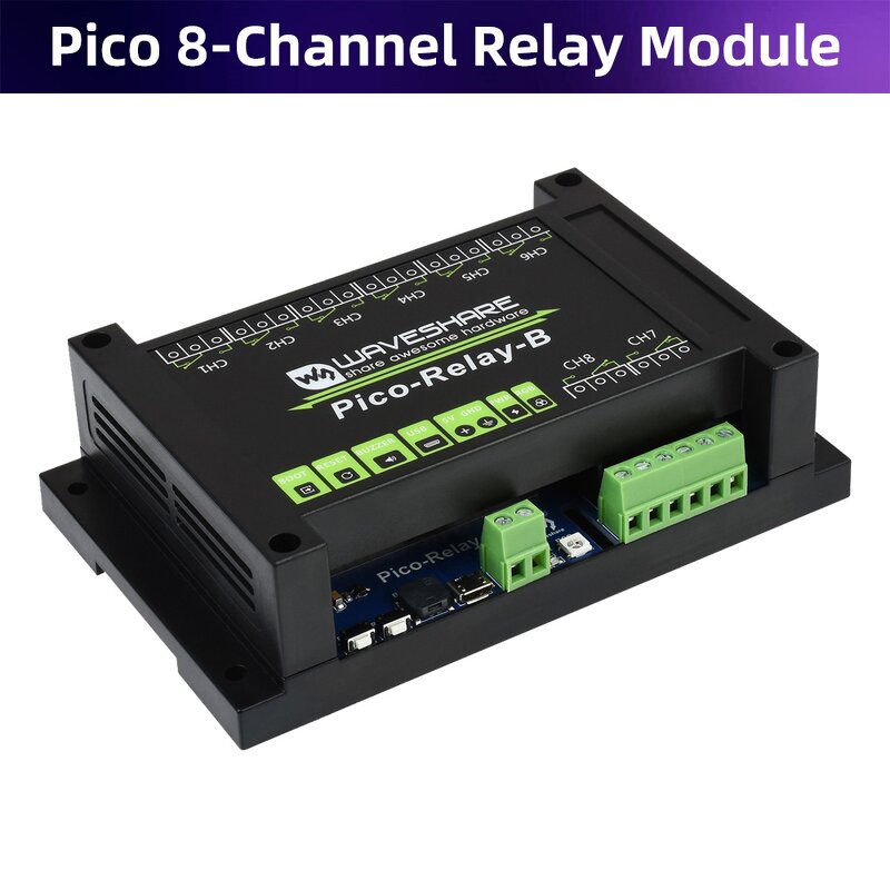 Relay Module - Manufacturer Raspberry Pi Pico Industrial 8-Channel Power/Photocoupler Isolation