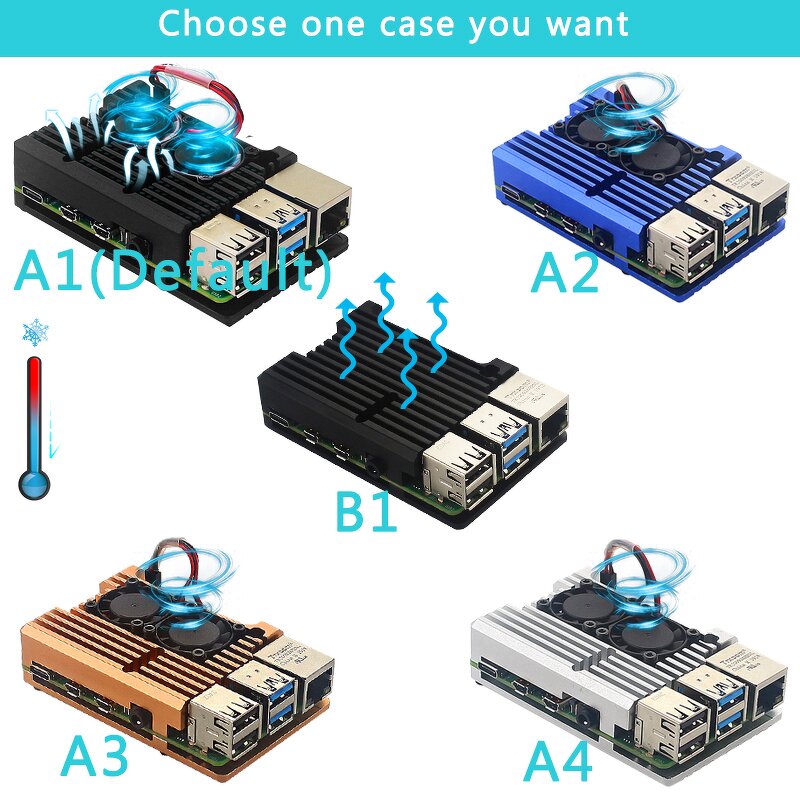 Starter Kit - Manufacturer Original Raspberry Pi 4B 2/4/8GB RAM Case TF Card Power Heatsink