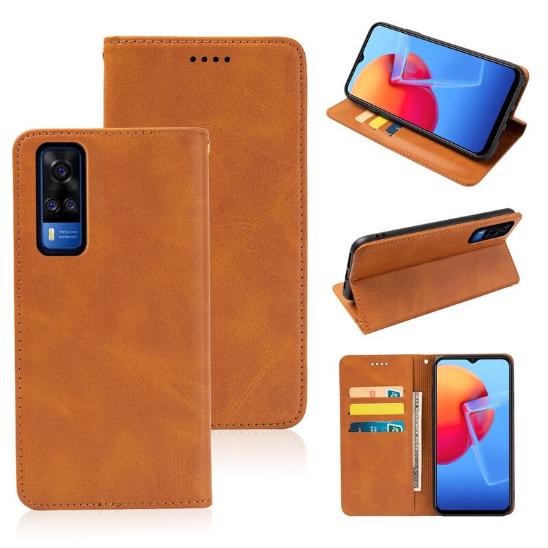 Phone Case - Manufacturer VIVO Y51 2020 India PU Leather Wallet Magnetic Flip Fast