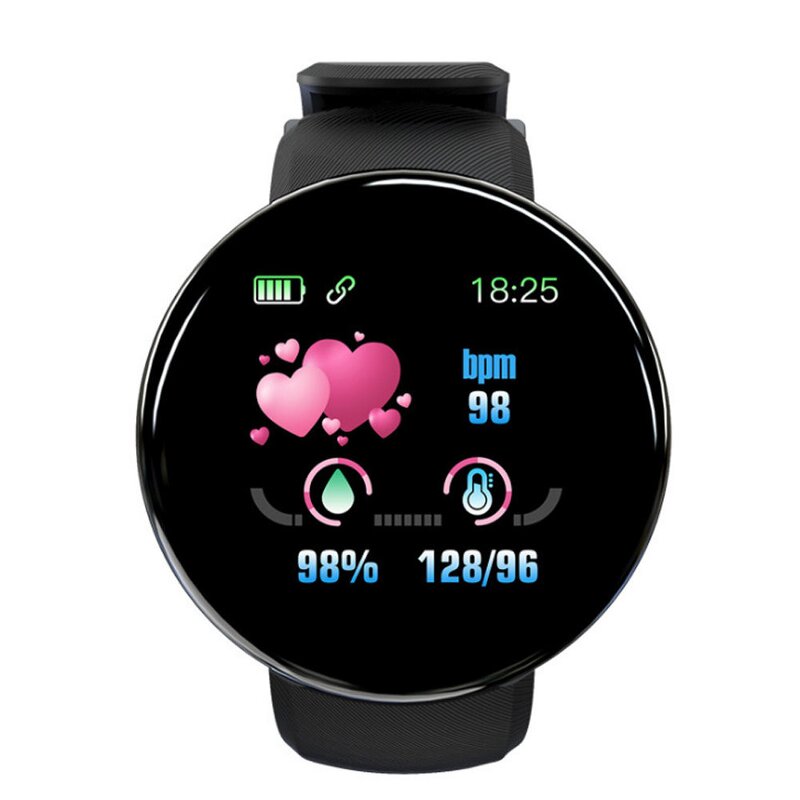 Fitness Tracker Manufacturer - D18 Unisex Waterproof Blood Pressure Monitor