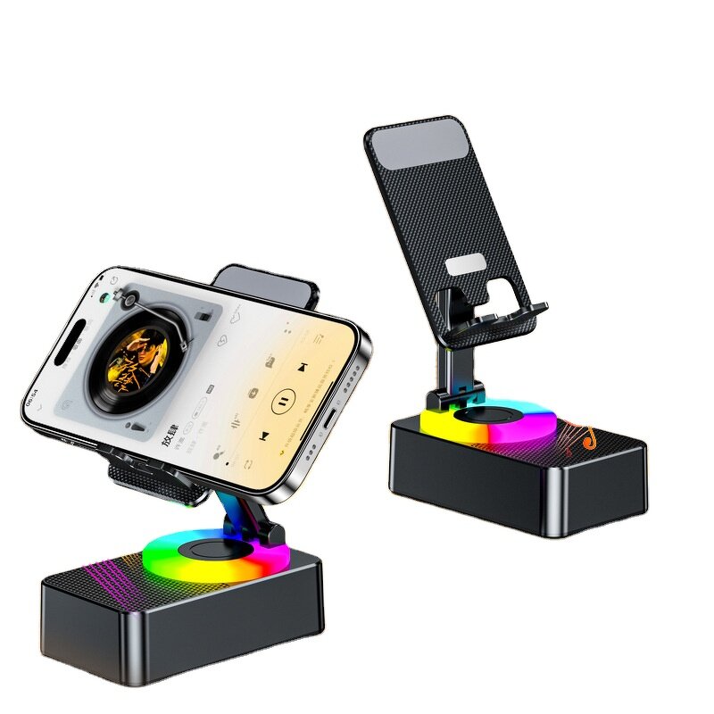 Phone Holder Manufacturer - Three-in-one Portable Foldable Speaker Stand