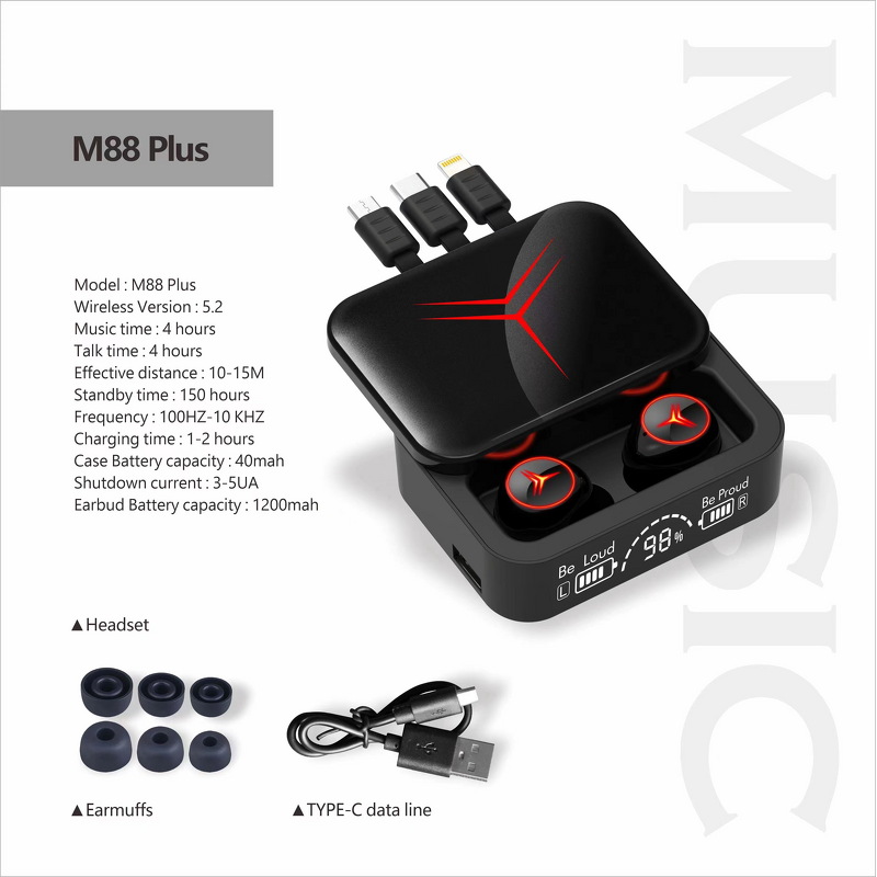 Wireless Earbuds Manufacturer - M88 Plus TWS 2025