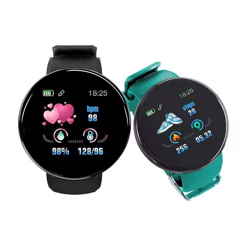 Fitness Tracker Manufacturer - D18 Unisex Waterproof Blood Pressure Monitor
