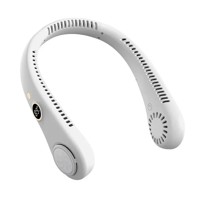 Neck Fan Manufacturer - Portable USB Digital Display Rechargeable Folding