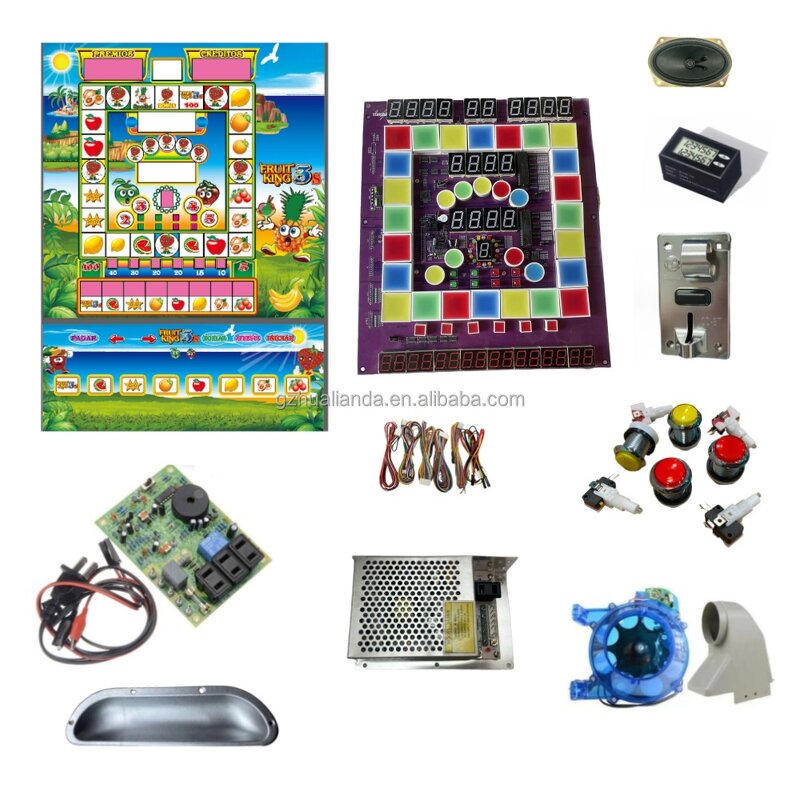 Arcade Game Kit Manufacturer - HL Fruit King 1 3 5 Coin Operated Mario
