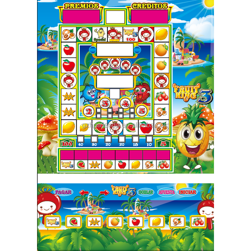 Arcade Game Kit Manufacturer - HL Fruit King 1 3 5 Coin Operated Mario