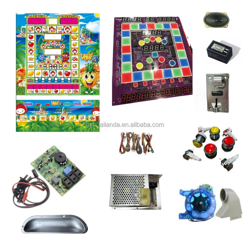 Arcade Game Kit Manufacturer - HL Fruit King 1 3 5 Coin Operated Mario