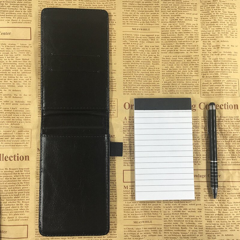 Notebook - Manufacturer Portable Mini PU With Pen Business School Card Holder Men Women