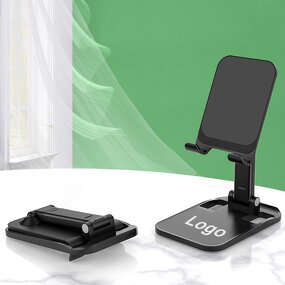 Phone Stand - Manufacturer Custom Logo Anti-Shake Foldable Desktop Phone/Tablet Promotion