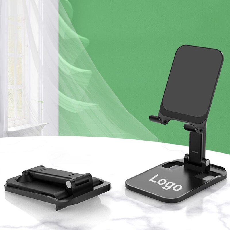 Phone Stand - Manufacturer Custom Logo Anti-Shake Foldable Desktop Phone/Tablet Promotion
