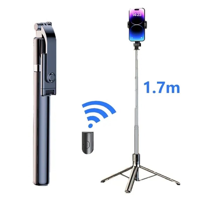 Selfie Stick - Manufacturer R1-L Foldable Wireless Remote ABS Stainless Steel Smartphone