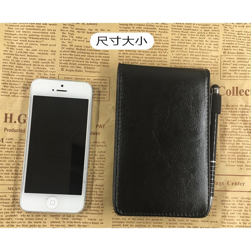 Notebook - Manufacturer Portable Mini PU With Pen Business School Card Holder Men Women