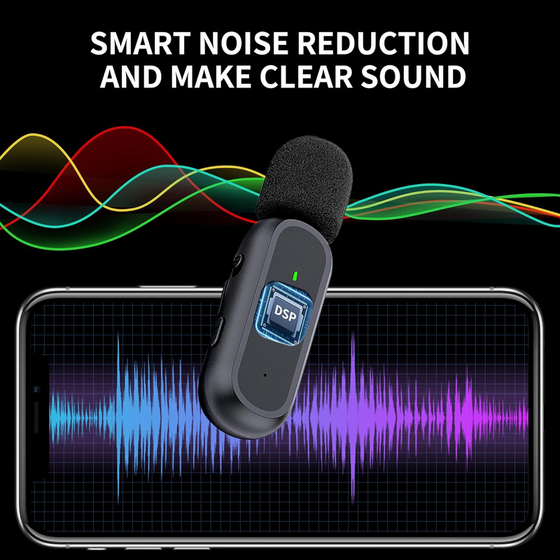 Lavalier Mic - Manufacturer Professional iPhone iPad Android Type C Charging Case Noise Reduction
