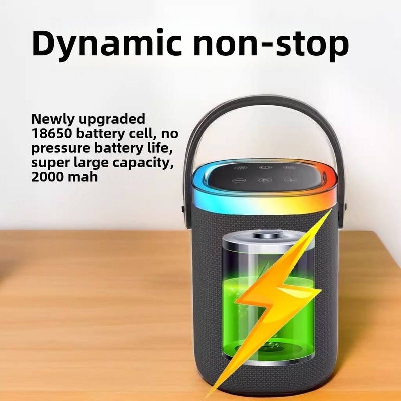 BT Speaker - Manufacturer Wireless IPX5 Waterproof RGB BT5.3/AUX TWS Metal Cabinet