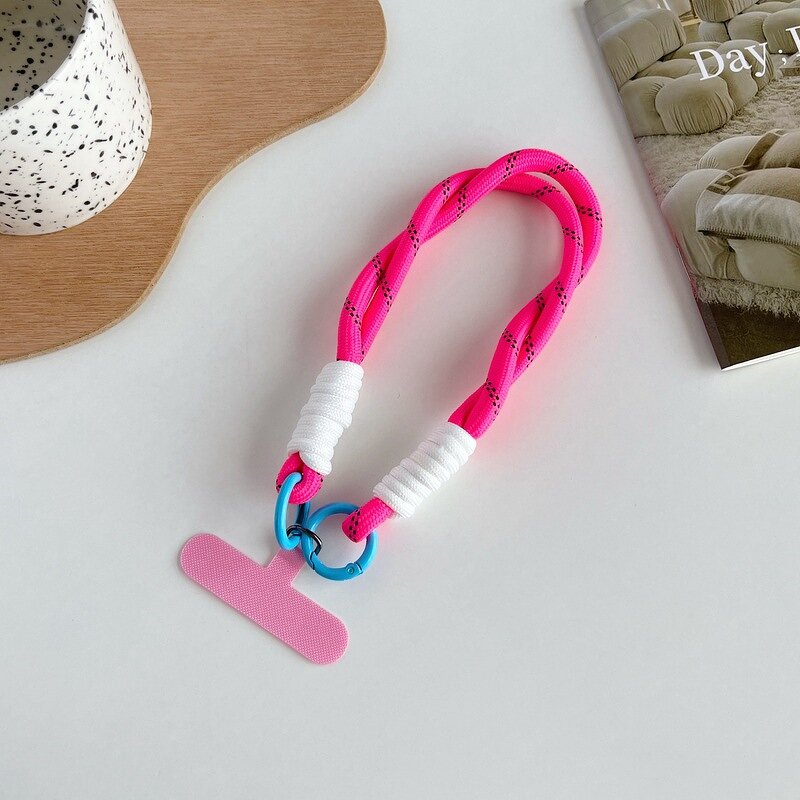 Phone Strap - Manufacturer Fashion Wrist Anti-Lost Lanyard Twist Rope Pendant Case