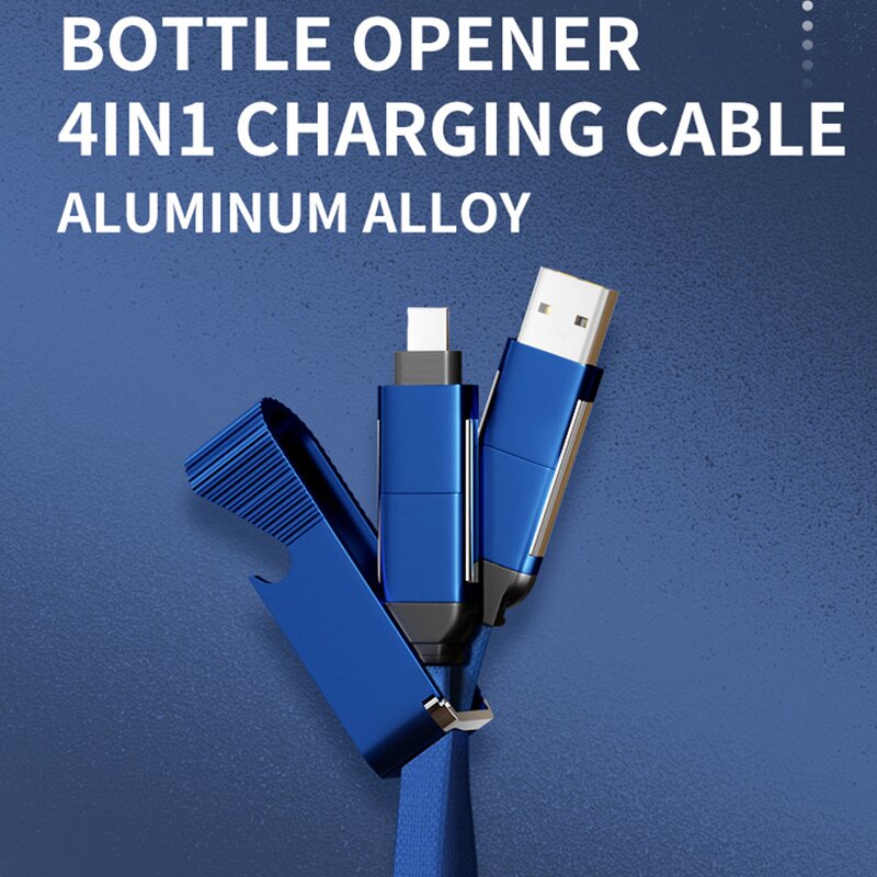 Cable - Manufacturer Aluminium 4 in 1 USB Type-C Bottle Opener Corkscrew Samsung iPhone
