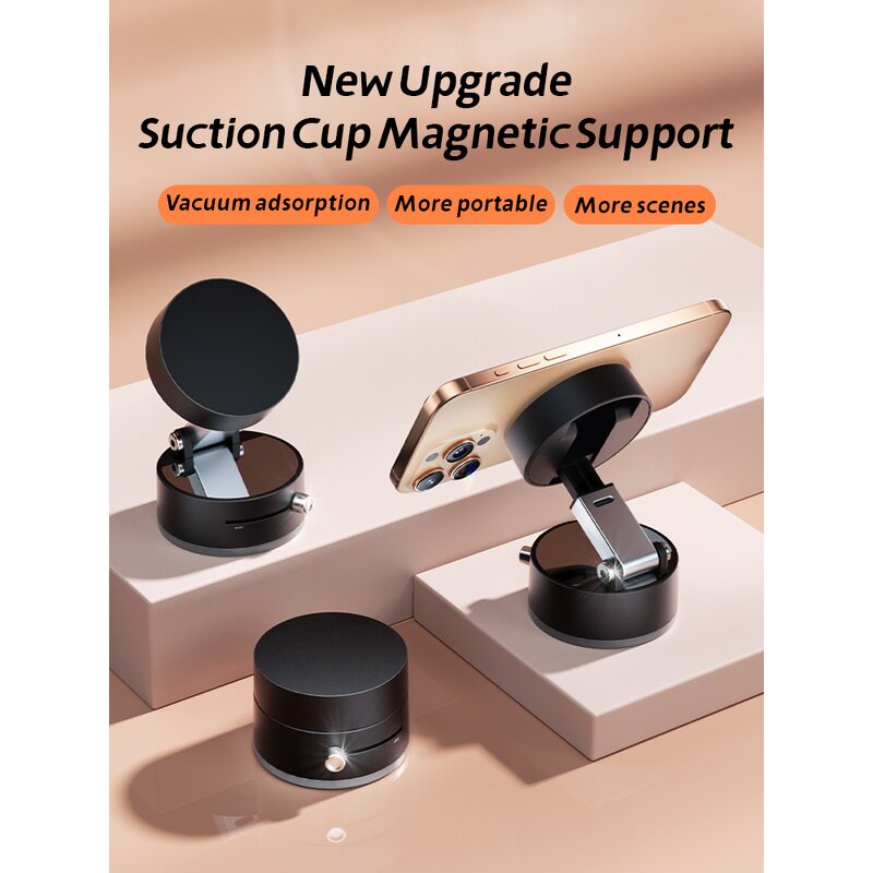 Car Phone Mount - Manufacturer Double Sided Magnetic Vacuum Suction Screen Mirror Glass